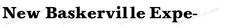 New Baskerville Expe字体转换